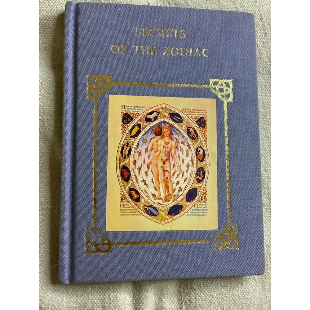 Secrets of the Zodiac Hardcover Book HarperCollins Purple Gold Gilt Astrology